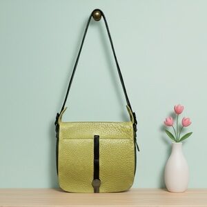 Furla 3 way bag in neon green and olive green